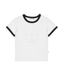 BUTTERFLY GRAPHIC RINGER TOP_IVORY