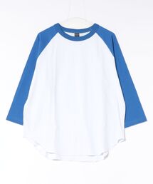 ★ミドルウエイト天竺 ラグラン8分袖Tシャツ