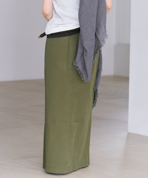 plage(プラージュ)の「Wash chinos スカート(スカート・レディース・ベージュ/カーキ・34/38/36)」の5枚目の写真