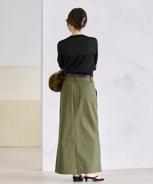 plage(プラージュ)の「Wash chinos スカート(スカート・レディース・ベージュ/カーキ・34/38/36)」の16枚目の写真