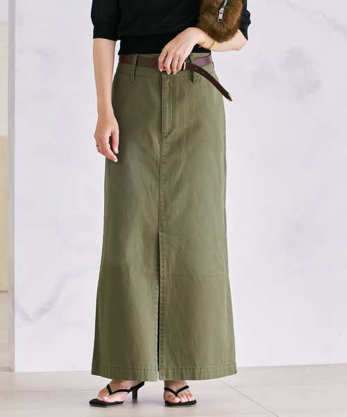 plage(プラージュ)の「Wash chinos スカート(スカート・レディース・ベージュ/カーキ・34/38/36)」の17枚目の写真