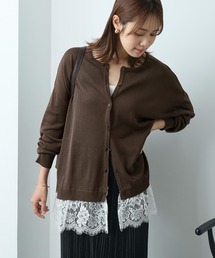Aunely（オーネリー）の「【Aunely】華やぐレースヘムカーディガン  UVカット<YOSOOIシリーズ>（カーディガン/ボレロ）」