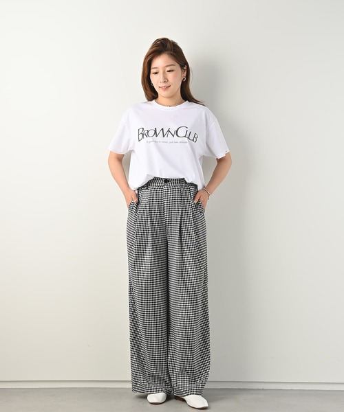 Brown&Street(ブラウンアンドストリート)の「【接触冷感】クールタッチロゴT(Tシャツ/カットソー・レディース・ホワイト/ブラック・FREE)」の14枚目の写真