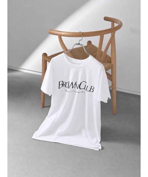 Brown&Street(ブラウンアンドストリート)の「【接触冷感】クールタッチロゴT(Tシャツ/カットソー・レディース・ホワイト/ブラック・FREE)」の16枚目の写真