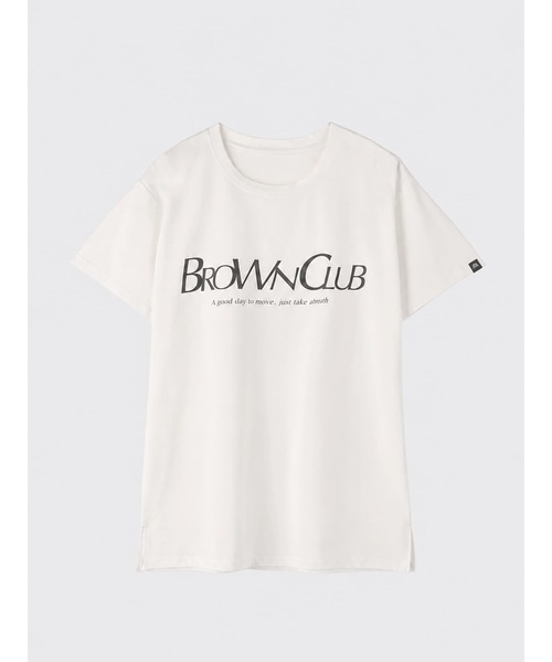 Brown&Street(ブラウンアンドストリート)の「【接触冷感】クールタッチロゴT(Tシャツ/カットソー・レディース・ホワイト/ブラック・FREE)」の17枚目の写真