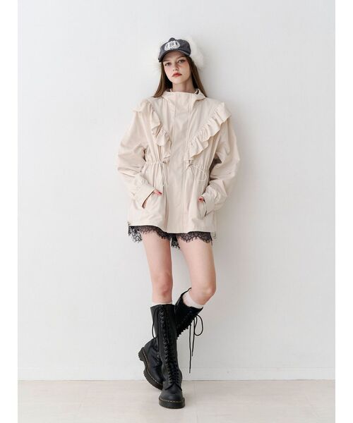 jouetie(ジュエティ)の「フラップファーストライプキャップ(キャップ・レディース・ネイビー/ブラック/グレー・FREE)」の19枚目の写真