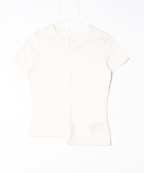 Y-3(ワイスリー)の「Y-3 FITTED SHORT SLEEVE TEE(Tシャツ/カットソー・レディース・ホワイト系その他・X-SMALL/SMALL/MEDIUM)」の2枚目の写真