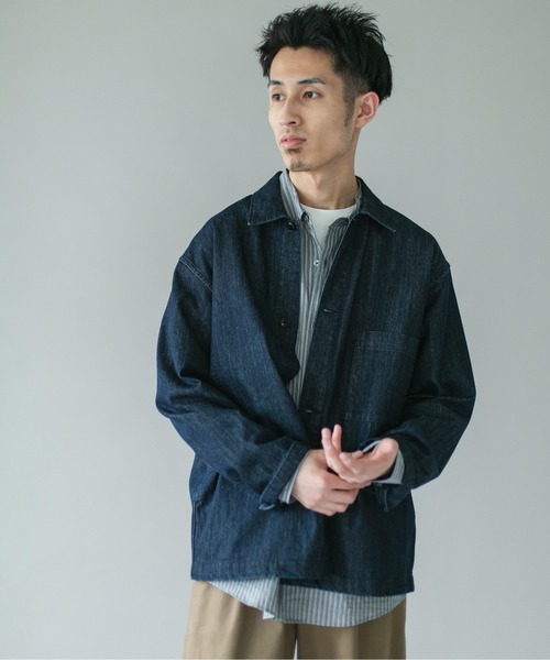 URBAN RESEARCH DOORS(アーバンリサーチドアーズ)の「デニムシャツカバーオール(デニムジャケット・メンズ・ブラック/ワンウォッシュ・SMALL/MEDIUM/LARGE)」の18枚目の写真