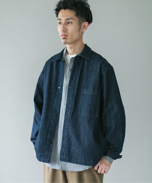 URBAN RESEARCH DOORS(アーバンリサーチドアーズ)の「デニムシャツカバーオール(デニムジャケット・メンズ・ブラック/ワンウォッシュ・SMALL/MEDIUM/LARGE)」の19枚目の写真
