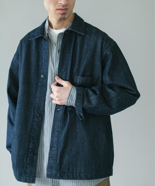 URBAN RESEARCH DOORS(アーバンリサーチドアーズ)の「デニムシャツカバーオール(デニムジャケット・メンズ・ブラック/ワンウォッシュ・SMALL/MEDIUM/LARGE)」の20枚目の写真