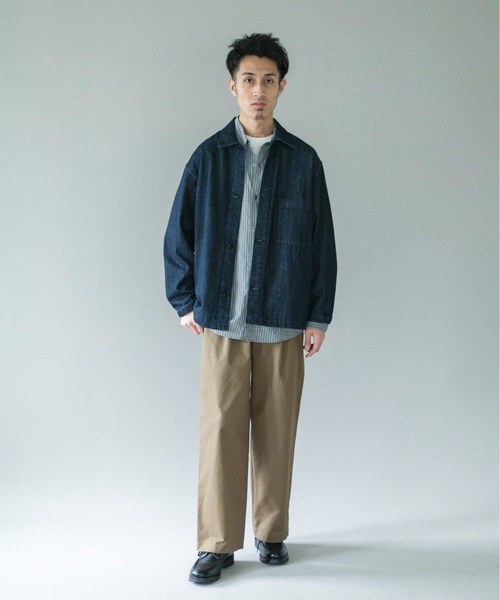 URBAN RESEARCH DOORS(アーバンリサーチドアーズ)の「デニムシャツカバーオール(デニムジャケット・メンズ・ブラック/ワンウォッシュ・SMALL/MEDIUM/LARGE)」の21枚目の写真