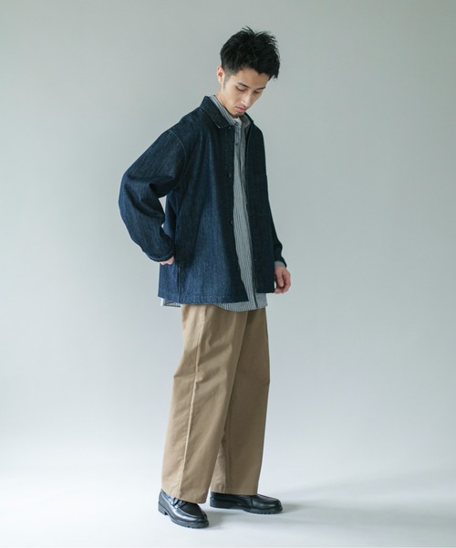 URBAN RESEARCH DOORS(アーバンリサーチドアーズ)の「デニムシャツカバーオール(デニムジャケット・メンズ・ブラック/ワンウォッシュ・SMALL/MEDIUM/LARGE)」の22枚目の写真
