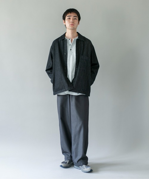 URBAN RESEARCH DOORS(アーバンリサーチドアーズ)の「デニムシャツカバーオール(デニムジャケット・メンズ・ブラック/ワンウォッシュ・SMALL/MEDIUM/LARGE)」の7枚目の写真