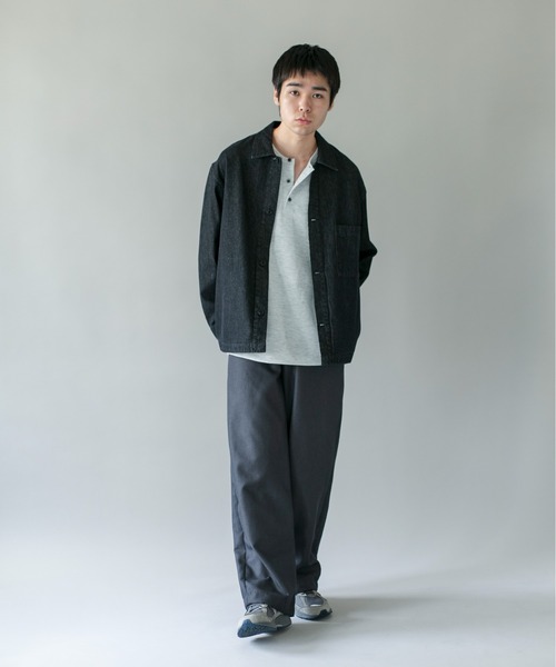 URBAN RESEARCH DOORS(アーバンリサーチドアーズ)の「デニムシャツカバーオール(デニムジャケット・メンズ・ブラック/ワンウォッシュ・SMALL/MEDIUM/LARGE)」の8枚目の写真