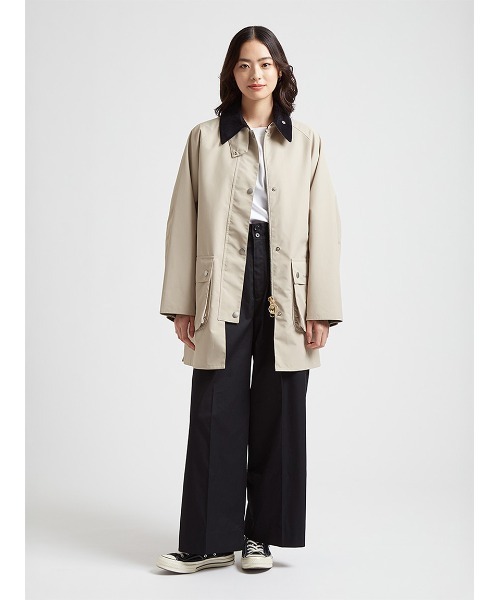 Barbour（バブアー）の「ボンディング ミドルレングス ジャケット Japan Exclusive（レディース）（その他アウター・レディース・ブラック/ライトブルー/グレイッシュベージュ・MEDIUM/SMALL）」の17枚目の写真