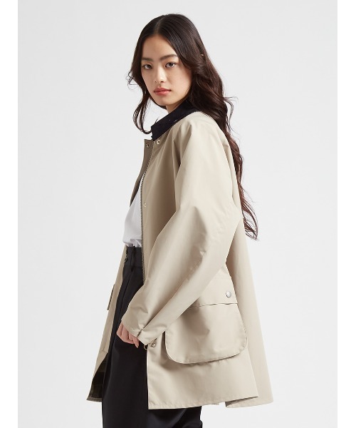 Barbour（バブアー）の「ボンディング ミドルレングス ジャケット Japan Exclusive（レディース）（その他アウター・レディース・ブラック/ライトブルー/グレイッシュベージュ・MEDIUM/SMALL）」の21枚目の写真