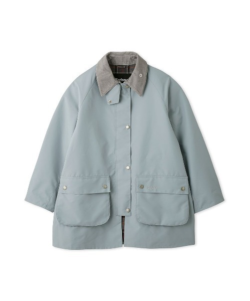 Barbour（バブアー）の「ボンディング ミドルレングス ジャケット Japan Exclusive（レディース）（その他アウター・レディース・ブラック/ライトブルー/グレイッシュベージュ・MEDIUM/SMALL）」の9枚目の写真