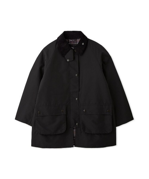 Barbour（バブアー）の「ボンディング ミドルレングス ジャケット Japan Exclusive（レディース）（その他アウター・レディース・ブラック/ライトブルー/グレイッシュベージュ・MEDIUM/SMALL）」の11枚目の写真