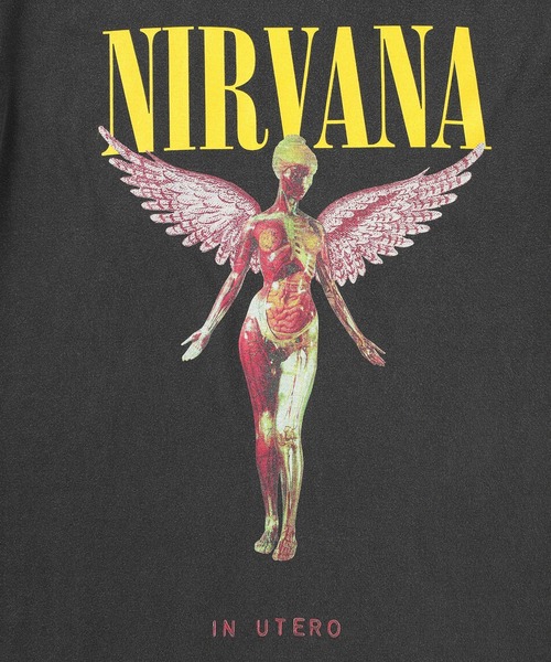 GOOD ROCK SPEED(グッドロックスピード)の「【GOOD ROCK SPEED/グッドロックスピード】NIRVANA エンジェルアイコンTシャツ(Tシャツ/カットソー・メンズ・チャコールグレー/ホワイト・M/L/S)」の10枚目の写真