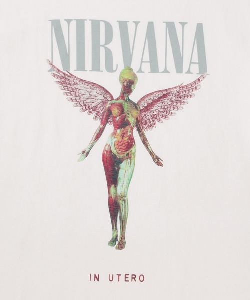 GOOD ROCK SPEED(グッドロックスピード)の「【GOOD ROCK SPEED/グッドロックスピード】NIRVANA エンジェルアイコンTシャツ(Tシャツ/カットソー・メンズ・チャコールグレー/ホワイト・M/L/S)」の8枚目の写真