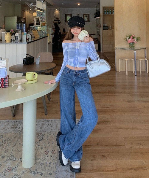 REBALANCE（リバランス）の「ワイドデニムパンツ（デニムパンツ・レディース・A・LARGE/MEDIUM/SMALL）」の12枚目の写真