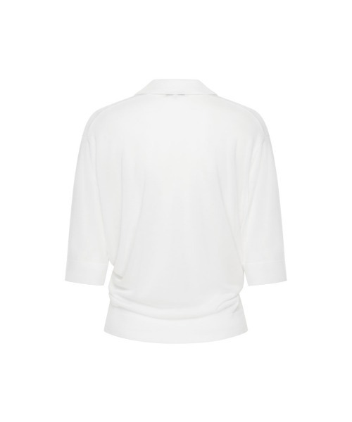 Studio Doe（スタジオドー）の「Studio Doe TENCEL KNIT POLO SHIRT（シャツ/ブラウス・レディース・ホワイト・MEDIUM）」の10枚目の写真