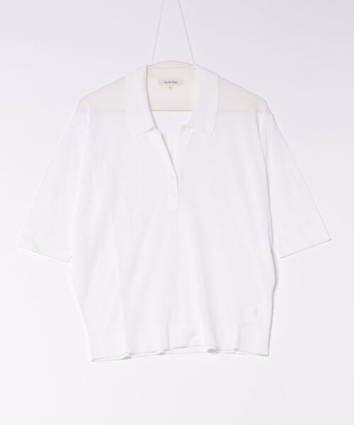 Studio Doe（スタジオドー）の「Studio Doe TENCEL KNIT POLO SHIRT（シャツ/ブラウス・レディース・ホワイト・MEDIUM）」の11枚目の写真