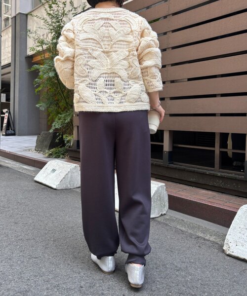 Jena espace merveilleux(ジェナ エスパスメルヴェイユ)の「ボンディングジョガーパンツ(その他パンツ・レディース・ベージュ/チャコールグレー・FREE)」の12枚目の写真