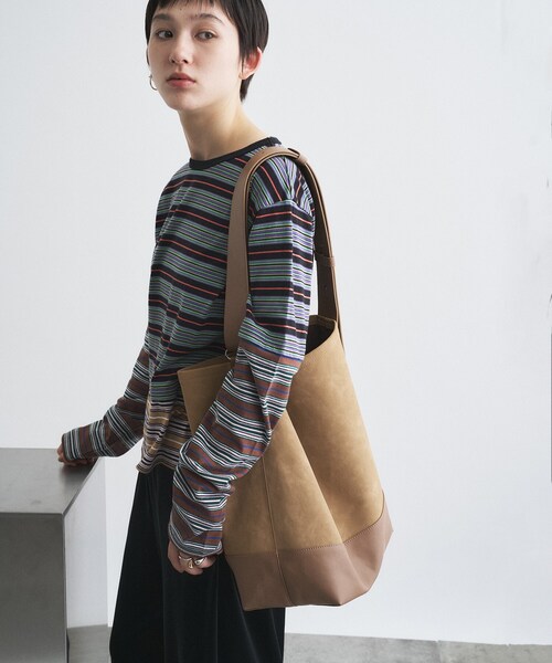 &MyuQ(アンドミューク)の「&MyuQ|JUNO light(トートバッグ・レディース・ブラック/ベージュ・00)」の4枚目の写真