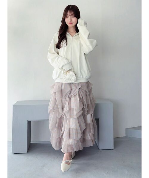 dazzlin(ダズリン)の「タックバルーンチュールスカート(スカート・レディース・イエロー/ブラック/ブルー/オフホワイト・SMALL/MEDIUM)」の7枚目の写真