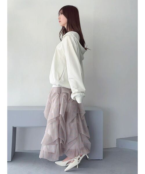 dazzlin(ダズリン)の「タックバルーンチュールスカート(スカート・レディース・イエロー/ブラック/ブルー/オフホワイト・SMALL/MEDIUM)」の11枚目の写真