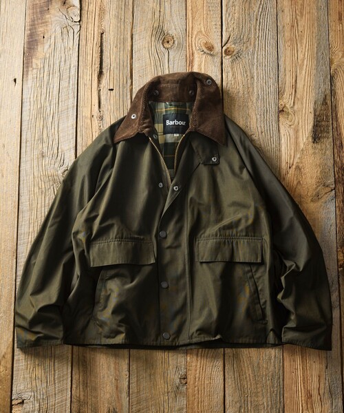 Barbour(バブアー)の「Barbour/バブアー 別注 BORROWDALE(ブルゾン・メンズ・グレー/オリーブ/ブラウン/ベージュ/ブラック/ワインレッド・40/38/42)」の5枚目の写真