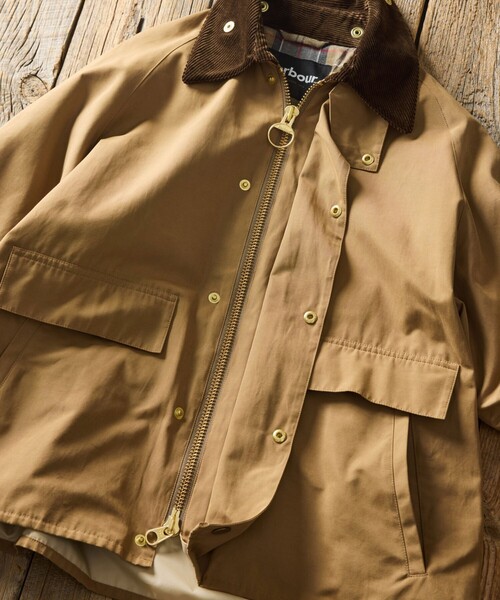 Barbour(バブアー)の「Barbour/バブアー 別注 BORROWDALE(ブルゾン・メンズ・グレー/オリーブ/ブラウン/ベージュ/ブラック/ワインレッド・40/38/42)」の20枚目の写真