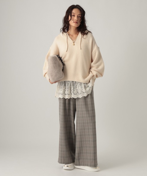 Elura(エルーラ)の「スリムウォームワイドパンツ<低身長サイズあり>/1075309(その他パンツ・レディース・ブラック/チャコールグレー/ブラウン/オフホワイト・LARGE/SMALL/MEDIUM/FREE(S))」の16枚目の写真