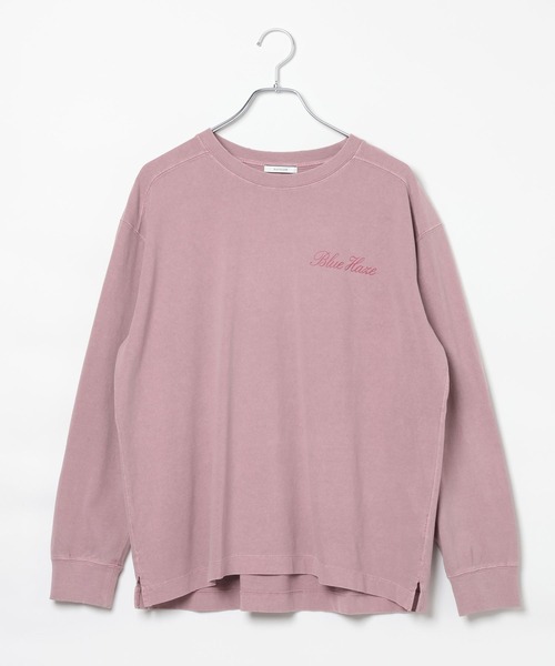 BAYFLOW(ベイフロー)の「ピグメントロゴロングスリーブT(Tシャツ/カットソー・レディース・チャコール/プラム/オフホワイト/ブラウン・SMALL/MEDIUM)」の15枚目の写真