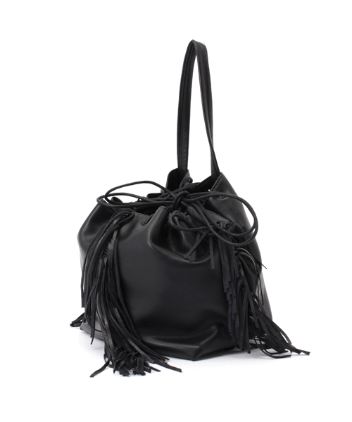 MOUSSY（マウジー）の「FRINGE BAG（ショルダーバッグ・レディース・ブラック/オフホワイト・FREE）」の3枚目の写真