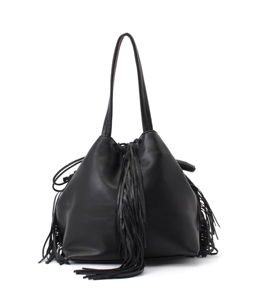 MOUSSY（マウジー）の「FRINGE BAG（ショルダーバッグ・レディース・ブラック/オフホワイト・FREE）」の4枚目の写真