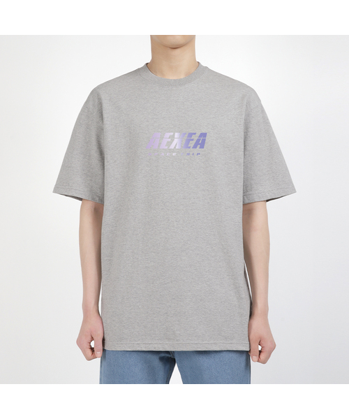 AEXEA(アクシー)の「パープライト 半袖Tシャツ F04BRD_ABX10974(Tシャツ/カットソー・メンズ・ホワイト/グレー系その他/ブルー/ブラック・S/XL/L/M)」の1枚目の写真