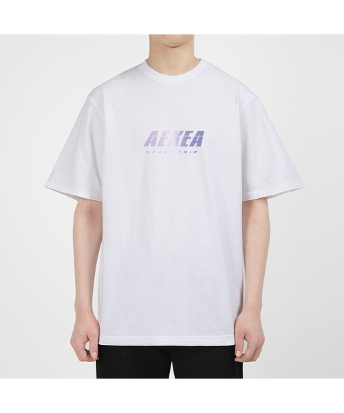 AEXEA(アクシー)の「パープライト 半袖Tシャツ F04BRD_ABX10974(Tシャツ/カットソー・メンズ・ホワイト/グレー系その他/ブルー/ブラック・S/XL/L/M)」の2枚目の写真