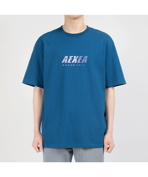 AEXEA(アクシー)の「パープライト 半袖Tシャツ F04BRD_ABX10974(Tシャツ/カットソー・メンズ・ホワイト/グレー系その他/ブルー/ブラック・S/XL/L/M)」の4枚目の写真