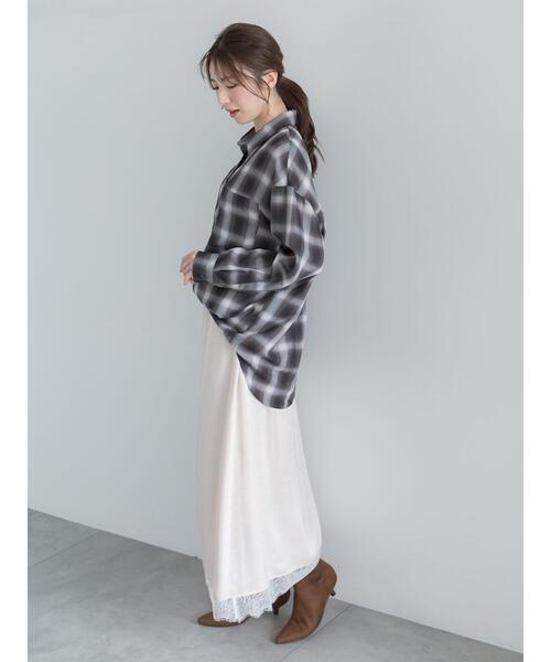 Te chichi(テチチ)の「レースヘムサテンスカート(スカート・レディース・アイボリー/ブラウン/ブラック・F)」の20枚目の写真