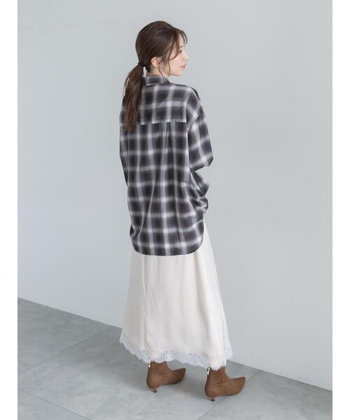 Te chichi(テチチ)の「レースヘムサテンスカート(スカート・レディース・アイボリー/ブラウン/ブラック・F)」の19枚目の写真