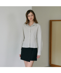 Slim Stripe Shirt [Ivory]