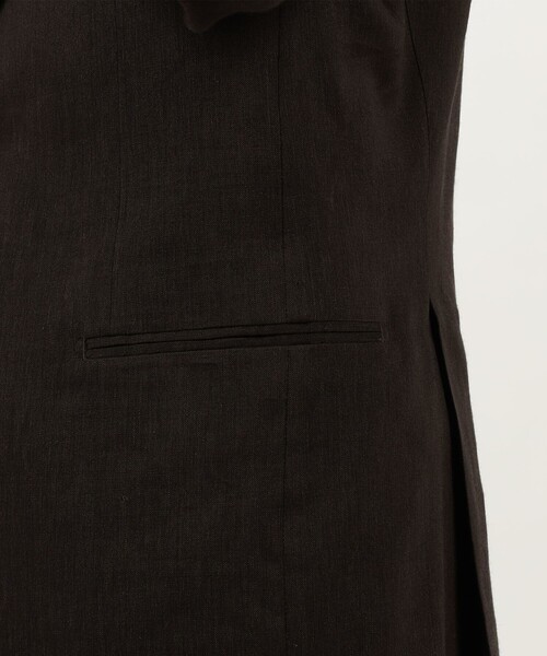 De Petrillo（デペトリロ）の「【別注】De Petrillo MARGELINA リネンウール シングルブレステッド2Bジャケット（テーラードジャケット・メンズ・ダークブラウン/ブラック・50/46/48）」の14枚目の写真