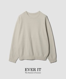 ESTNATION（エストネーション）の「ESTNATION   カシミヤタッチ モールスキンクルーネック<EVER IT>（ニット/セーター）」