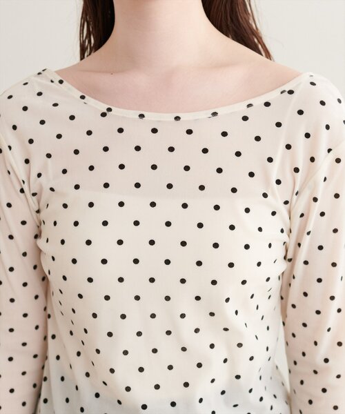 natural couture（ナチュラルクチュール）の「前後２WAYクルーネックプルオーバー（Tシャツ/カットソー・レディース・ブラウン/オフホワイト・FREE）」の13枚目の写真