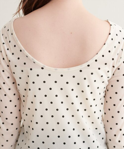 natural couture（ナチュラルクチュール）の「前後２WAYクルーネックプルオーバー（Tシャツ/カットソー・レディース・ブラウン/オフホワイト・FREE）」の12枚目の写真