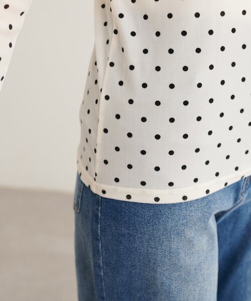 natural couture（ナチュラルクチュール）の「前後２WAYクルーネックプルオーバー（Tシャツ/カットソー・レディース・ブラウン/オフホワイト・FREE）」の10枚目の写真