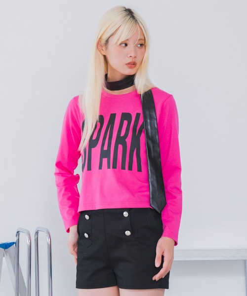 WEGO(ウィゴー)の「WEGO/【26年秋冬新作】グラフィックカラーロンT(Tシャツ/カットソー・レディース・ブルー系その他/ピンク/グリーン系その他/パープル/ホワイト/ブラック・FREE)」の6枚目の写真
