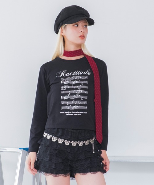 WEGO(ウィゴー)の「WEGO/【26年秋冬新作】グラフィックカラーロンT(Tシャツ/カットソー・レディース・ブルー系その他/ピンク/グリーン系その他/パープル/ホワイト/ブラック・FREE)」の1枚目の写真